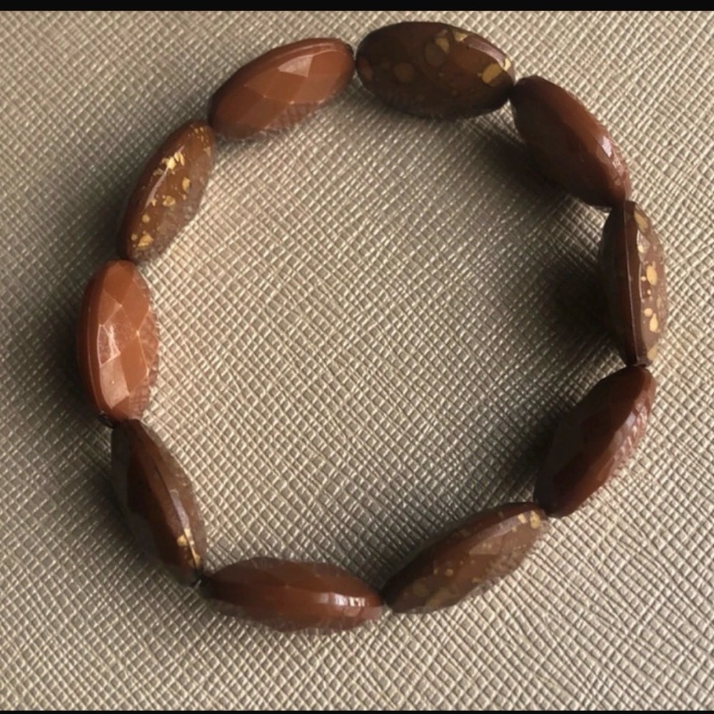 Brown Beaded Women's Bracelet